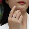 1 Carat 925 Sterling Silver Moissanite Geometric Ring test