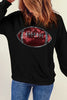 Sequin Football Long Sleeve Sweatshirt test
