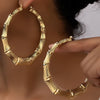 Stainless Steel Textured Hoop Earrings test