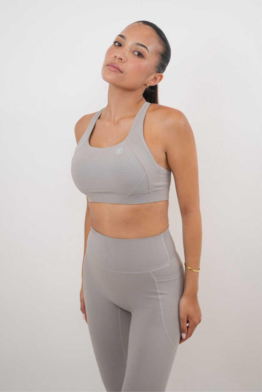 I Am Glowing Frosty Gray Quick Dry Butter Legging