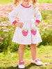 Children's Strawberry Embroidered Round Neck Dress test