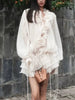 Ruffled Flounce Sleeve Mini Dress