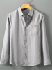 Men's Plus Size Long Sleeve Button-Up Shirt test
