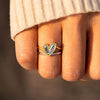 Heart Shape Irregular 925 Sterling Silver Ring test