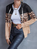 Ivy Lane Drawstring Leopard Zip Up Hooded Jacket test