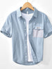 Men's Button Up Short Sleeve Shirt test