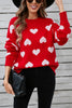 Angel Wings Heart Round Neck Long Sleeve Sweater test
