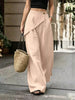 Asymmetrical Wrap Wide-Leg Pants test