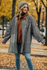 Openwork Button Up Long Sleeve Shacket test