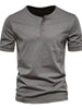 Men's Full Size Henley Style T-Shirt with Button Detail Plus Size test
