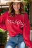 Letter Pearl Detail Round Neck Long Sleeve Sweater test