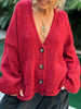 Pocketed V-Neck Button Up Cardigan test