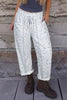 Floral Print Elastic Waist Regular Fit Pants test
