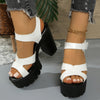 Open Toe Block Heel Sandals test