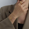 18K Gold-Plated Double Layered Bracelet test