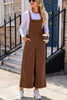 Corduroy Wide-Leg Overalls with Pockets test