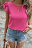 Ruffled Round Neck Blouse