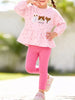 Children's Animal Peplum Top and Leggings Set test
