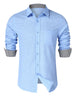 Men's Button-Down Shirt with Gingham Contrast test