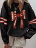 Bow Front Dropped Shoulder Sweatshirt test