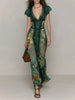 Lace Detail Cap Sleeve Maxi Dress test