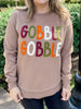 GOBBLE Letter Graphic Thanksgiving Shift Sweatshirt test