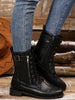 Lace Up Round Toe Boots test