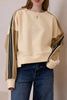 Contrast Round Neck Long Sleeve Sweatshirt test