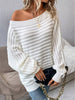 One Shoulder Ribbed Knit Sweater test