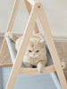 Wooden Triangle Cat Hammock test