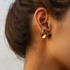 Irregular 18K Gold-Plated Earrings test