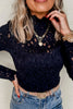 Crochet Turtleneck Long Sleeve Top test