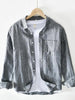Men's Plus Size Button-Up Shirt with Chest Pocket test