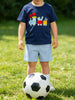Children's Embroidered Round Neck Tee and Shorts Set test