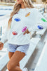 Football Round Neck Long Sleeve Sweatshirt test