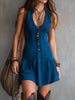 Full Size Sleeveless V-Neck Mini Dress Plus Size test