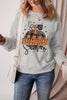 Graphic Round Neck Long Sleeve Sweatshirt test