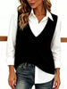 Full Size Chic V-Neck Sleeveless Knit Sweater Vest Plus Size test