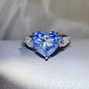 6 Carat 925 Sterling Silver Moissanite Heart Ring test