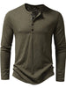 Men's Button Detail Long Sleeve T-Shirt test
