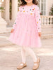 Children's Christmas Santa Claus Tulle Long-Sleeve Dress test
