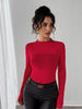 Glitter Long Sleeve Fitted Top test