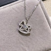 Moissanite 925 Sterling Silver Rocking Horse Necklace test