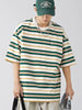 Men's Plus Size Basic style Round Neck Striped T-Shirt test