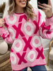 XOXO Pattern Round Neck Sweater test