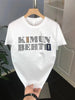 Men's Plus Size Letter Graphic Round Neck T-Shirt test