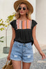 Ivy Lane Contrast Print Butterfly Sleeve Top test