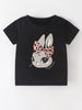 Children's Bunny Graphic Round Neck T-Shirt test