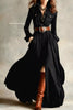 Slit Long Sleeve Maxi Shirt Dress test