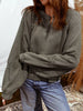 Lace Patchwork Detail Notched Mineral Wash Sweatshirt test